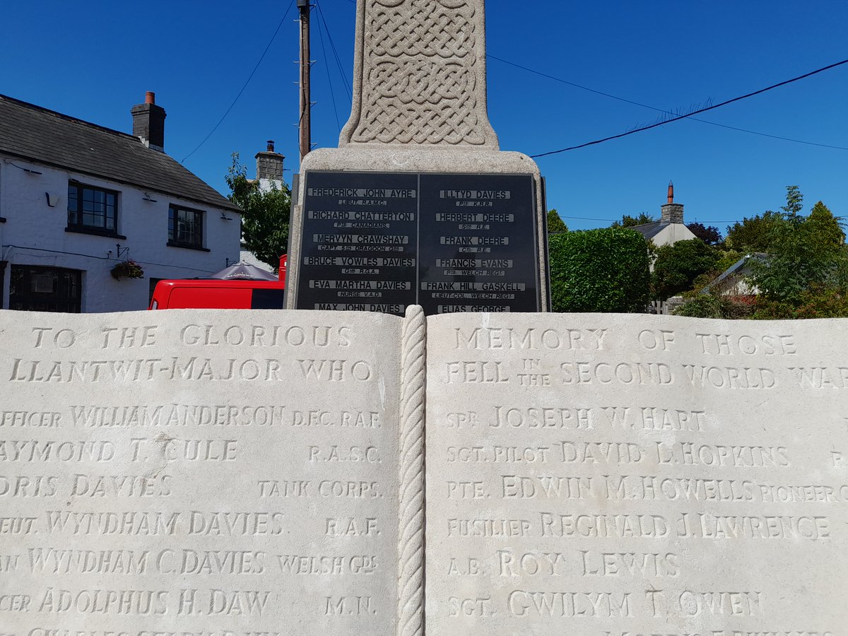 Wales_Battles's tweet photo. Eva Martha Davies, a Voluntary Aid Detachment civilian Nurse working in No 3 Western General Hospital in Cardiff died whilst tending to the World War 1. She is now commemorated on the Llantwit Major cenotaph. Her name was not added as one of the war dead until 2017 #CWCG #WW1 https://t.co/Tsl0PU571f