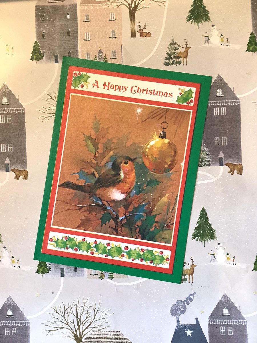 WatsonsVintage's tweet photo. NEW LISTING I only have ONE of these ADORABLE Cards available in my #etsyshop EXTREMELY RARE Retro/Vintage Circa 1970s Sweet Robin Design - Blank 'A Happy Christmas' Card #KitschCard #SentimentalVerse #RetroCard https://t.co/du5gsx0vC1 #Rare #1970s #ChristmasCard #RobinDesign https://t.co/qvINNQolAT