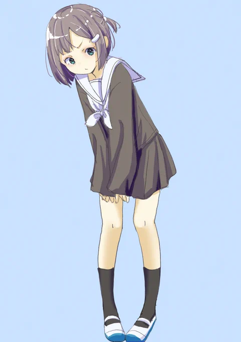 休日のイラスト「なんだよー」 