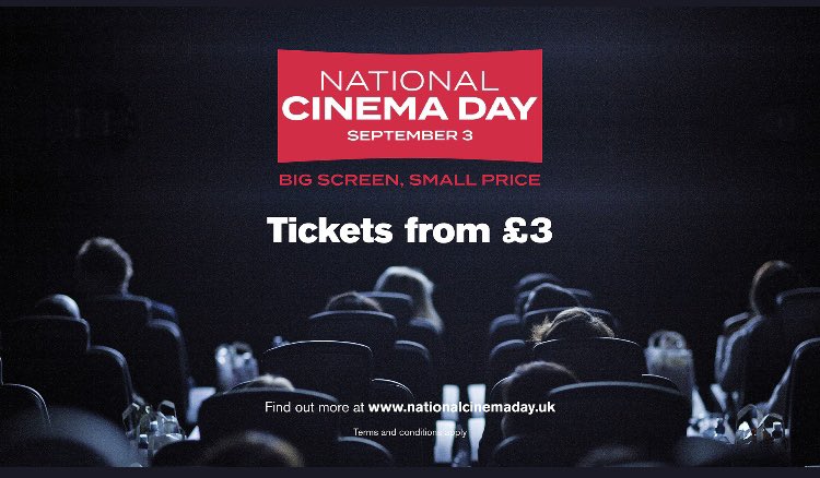 Gronners's tweet photo. Celebrate Cinema this September with #NationalCinemaDay2022 next Saturday 3rd September! With tickets from £3 ALL DAY LONG. Find your nearest participating cinema here: https://t.co/fMXlgP8FlL. #lovecinema #bigscreensmallprice https://t.co/lIPzxzi5IR