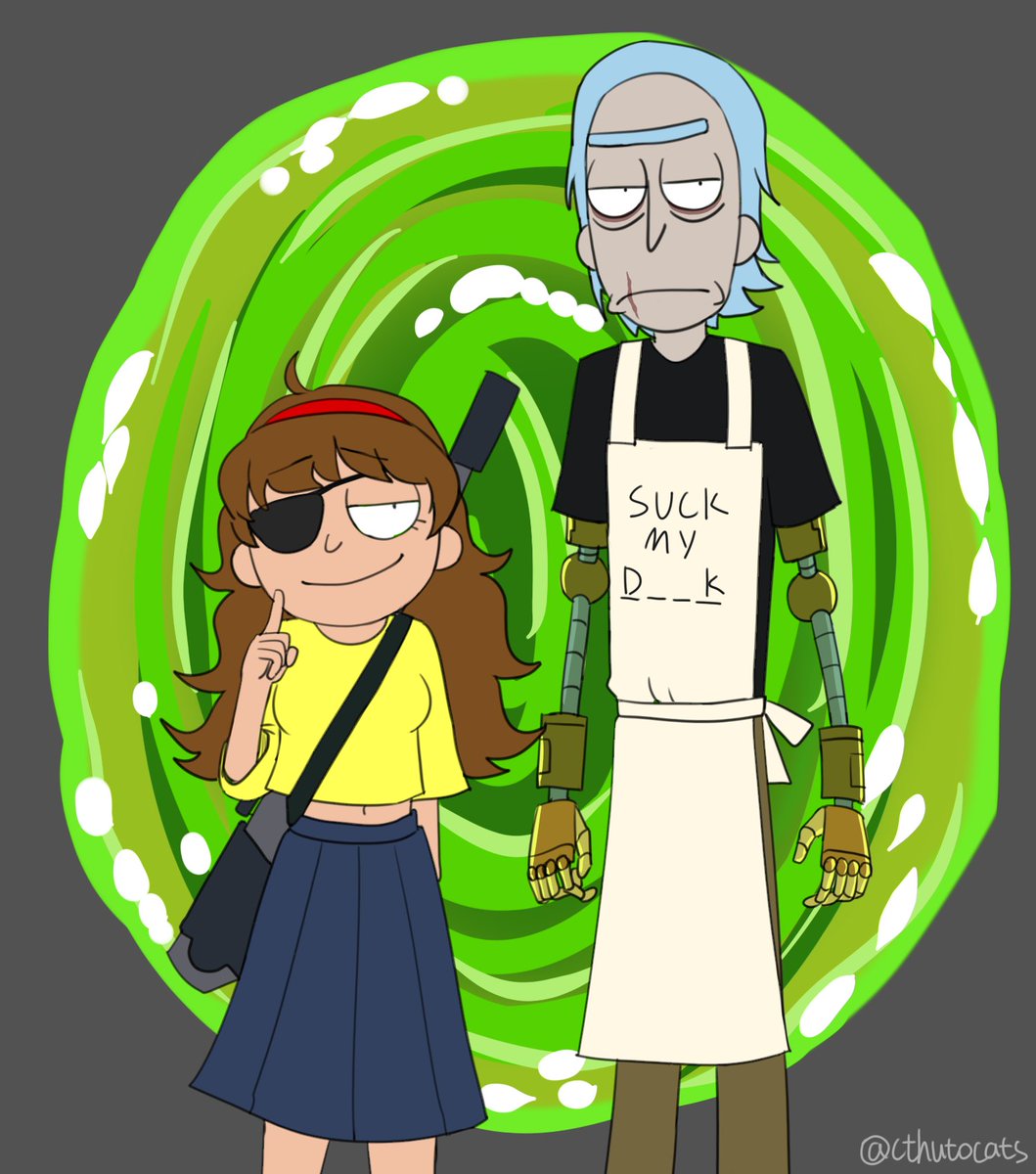 cthutocats's tweet photo. evil chef and evil morticia :P #rickandmortyoc #chefrick https://t.co/asXD3TnLA3