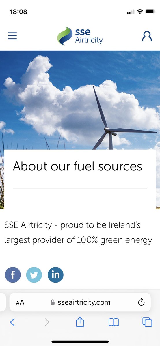ATADuffy's tweet image. 100%green energy has just jumped in cost by one third 🤔#SSEAirHelp . Comment Perhaps #utilityregCRU Commission for Regulation of Utilities, #SafeAdvertising Advertising Standards Authority of Ireland or indeed Minister for Environment Climate and Communications #eamonryan