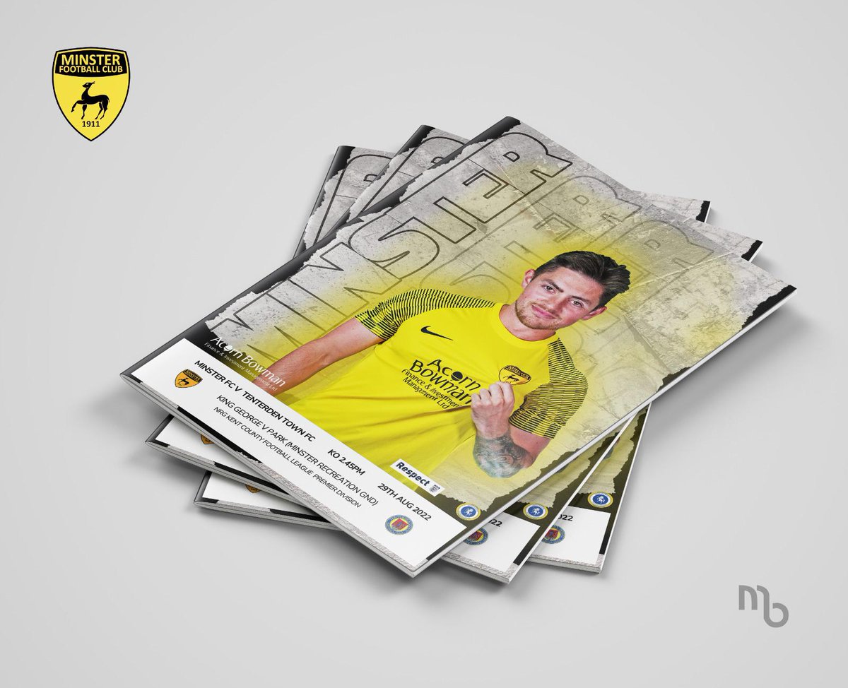 MinsterFC1911's tweet image. Our 2nd home game tomorrow = our 2nd match day programme.
@KCFL_News  Prem Div vs @TenterdenTownFC 
Keep an eye out for our FREE #digitalprogramme download (hi-res and lo-res)
@GroundhopperUK @NonLgeProgs @NonLeagueCrowd 
#printedprogramme available soon - contact us for details