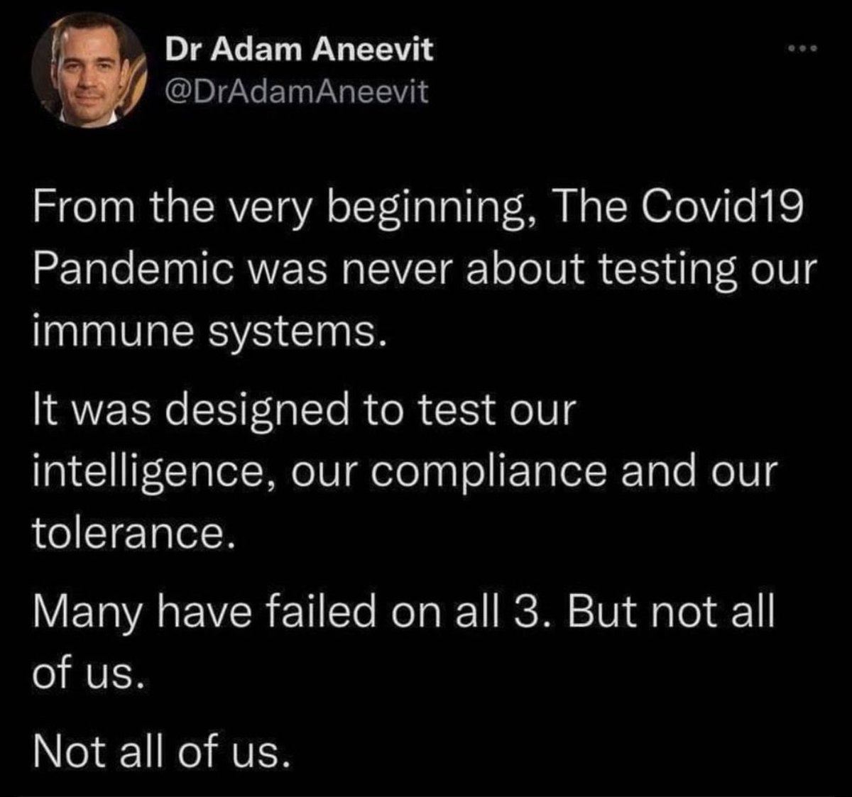 DrLoupis's tweet photo. From all the accounts we have lost due to permanent suspension Dr. Adam is the greatest loss to me. https://t.co/7PTimhy4qg