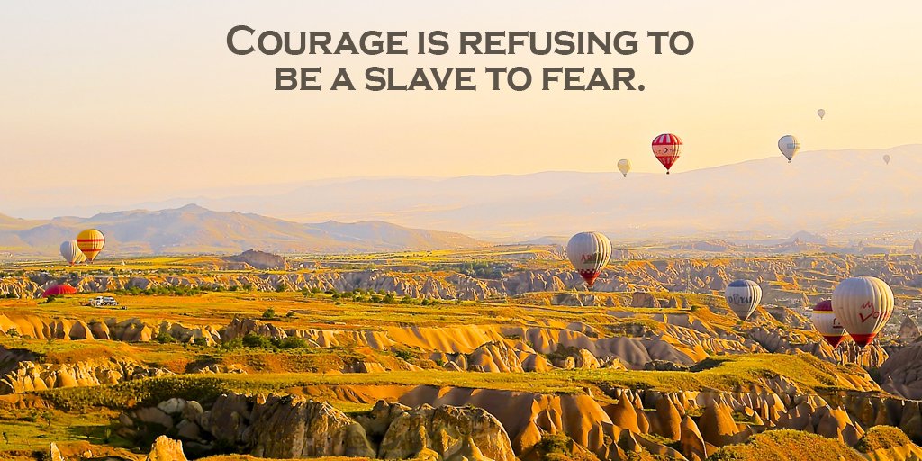 danahags's tweet photo. Courage is refusing to be a slave to fear. #quote https://t.co/jDqY6JkPxm