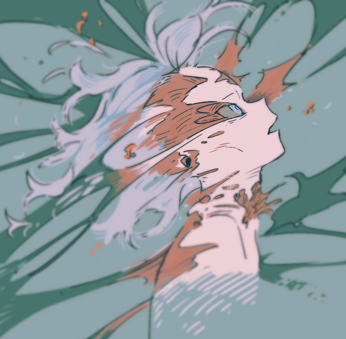「バファァ 」|まろまゆのイラスト