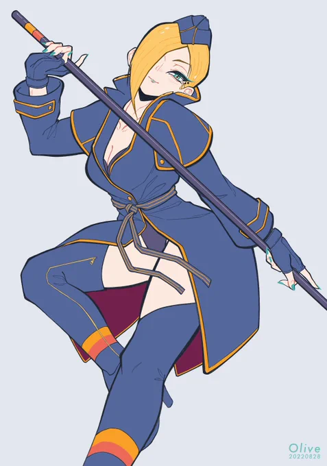 ファルケちゃん。#Falke #格ゲーキャラ描こうぜ 