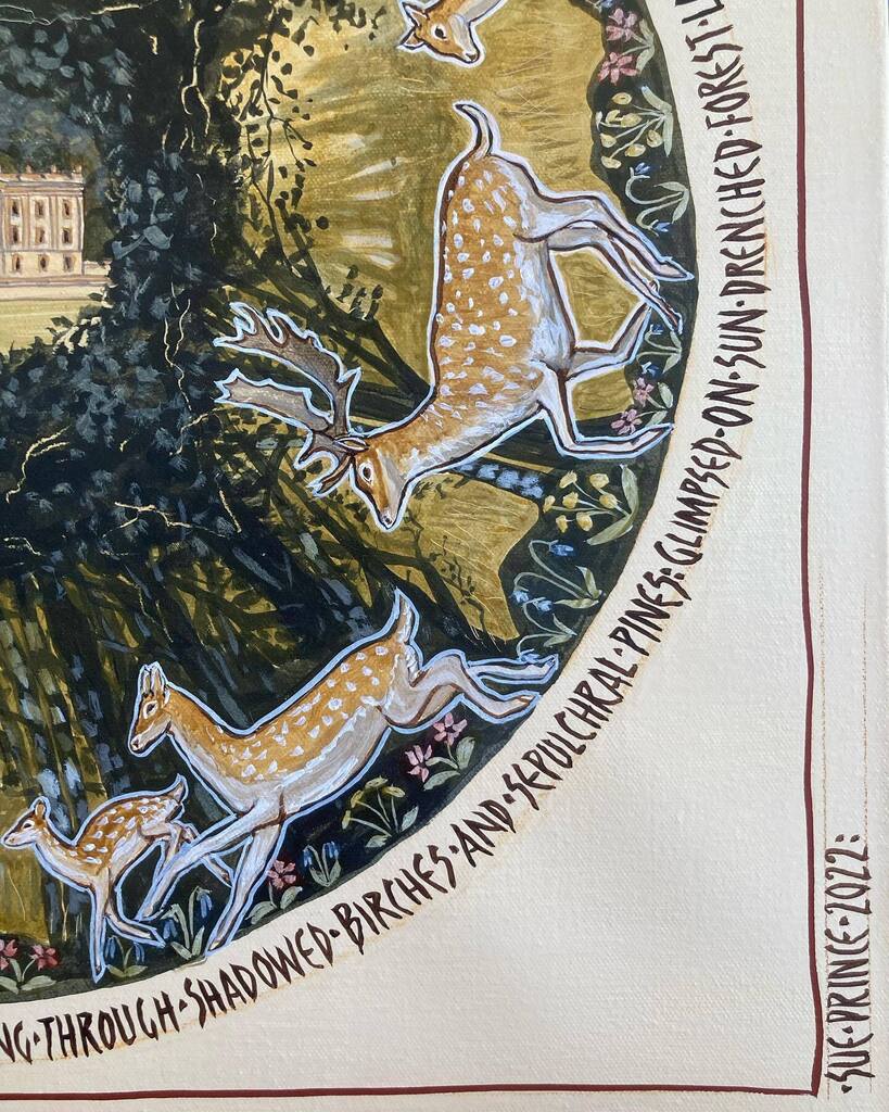 SuePrinceArtist's tweet photo. Maybe it’s finished? 🤔
.
.
.
#deerrunning #chatsworthhouse #chatsworth #inmystudio #greetingcards #folkart #folkartist #artbooks #books #helpukraine #isolationchronicles #studio #peakdistrictnationalpark #eggtempera #eggtemperapainting #madeinstaffs #madeinderbyshire https://t.co/X4szxatXA0