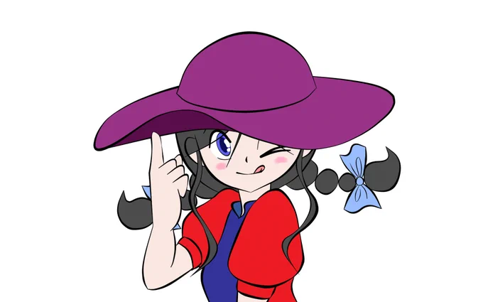 てへぺろみたいな感じ過去絵#イラスト #オリジナル #CLIPSTUDIOPAINT 