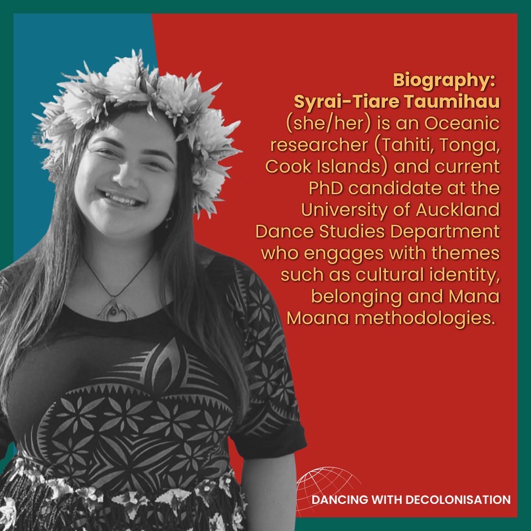 Our next presenter for Tuesday's conference!! Join us for our last conference day this Tuesday! Registration is free (link in bio)

TUESDAY 30TH AUGUST
9:00AM - 12:45PM GMT+1

#dancingwithdecolonisation #decolonise #decolonize #dance #conference #globaldanceconference