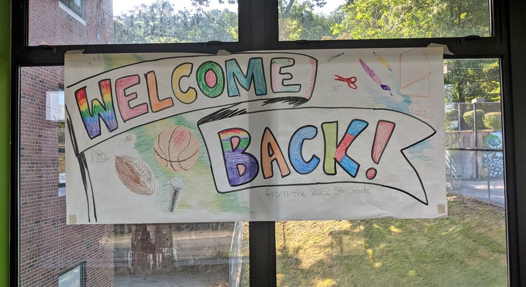 Thank you to our 5th Graders from last year for leaving a message behind to welcome our younger students back to <a href="/BASDFtHill/">Fountain Hill Elementary School</a> - I wish you all the best up at <a href="/BASDBroughalMS/">Broughal MS</a>!!
#BASDArts