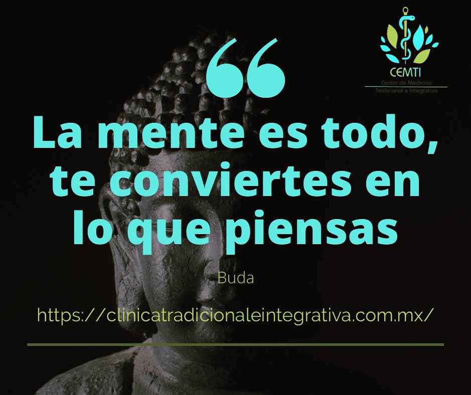 CEMTIsalud's tweet photo. “La mente🧠es todo, te conviertes en lo que piensas💬” /Buda.

Piensa positivo, piensa saludable.

#CEMTI
#piensapositivo
#mentesana https://t.co/EoZATNXjDz