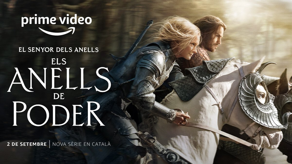 DoblatgeCatala's tweet photo. Aquest divendres, @PrimeVideoES estrenarà la versió catalana d' 'El Senyor dels Anells: Els Anells de Poder', la sèrie més esperada dels últims anys i la més cara de la història. És molt important que ho sàpiga tothom.

Ens ajudeu a fer-ne publicitat amb un RT?

#ElsAnellsDePoder https://t.co/Vcy8kMXjZG