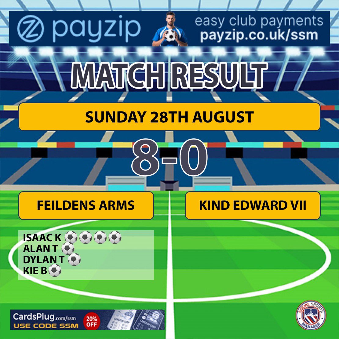 Good ending to our preseason, a little run out against division 2 side King Edward. Playing with 11 men is always hard but a great team performance and great preparation for next week.  

⚽️🔵⚪️