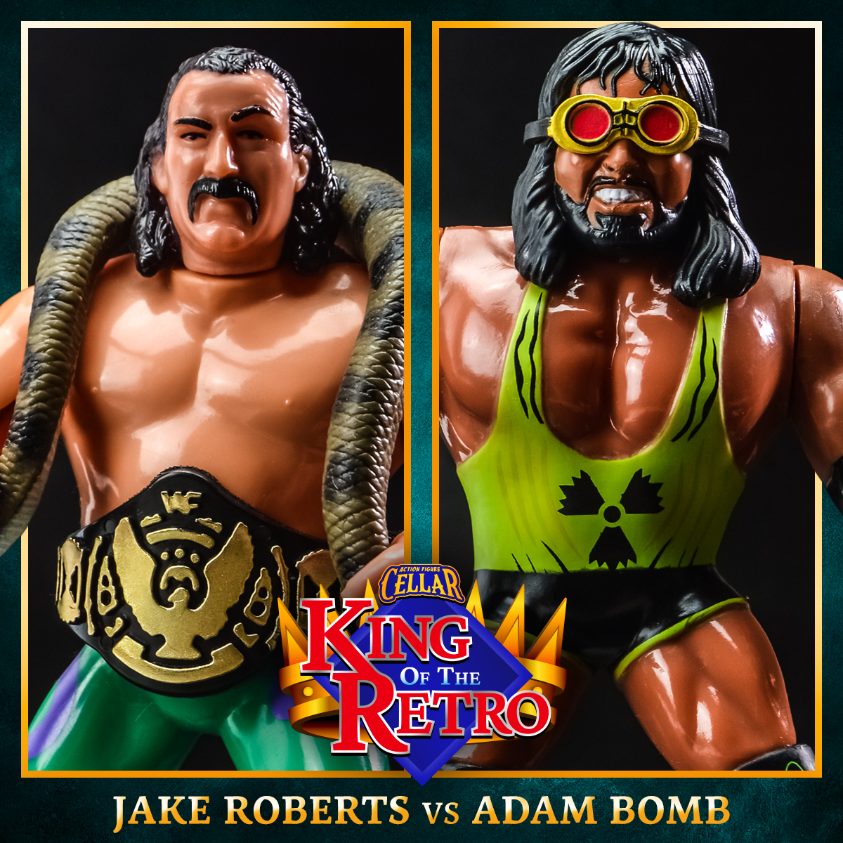 This is it, the final match of this year's #KingOfTheRetro Toynament is
@JakeSnakeDDT vs @RealBryanClark
 
Please vote below with who you would like to win. Votes will be counted across all my social media accounts.

#hwo #wwfhasbro #chellatoys