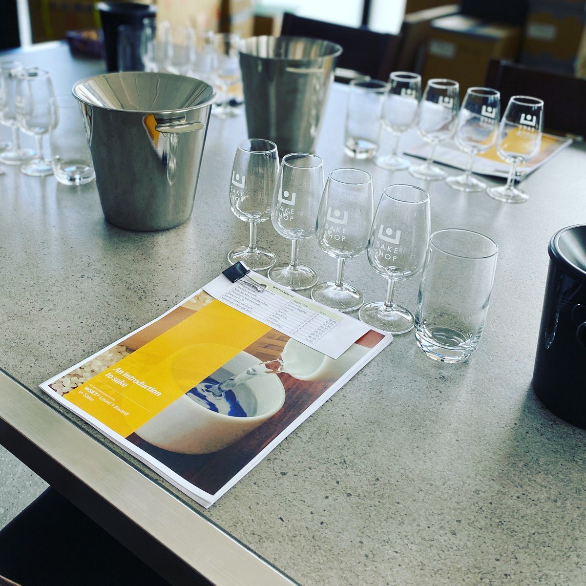 SakeShopAU's tweet photo. Yesterday was the first WSET sake class held since the beginning of the COVID-19 pandemic. Great to see people are still passionate about learning Japanese sake. https://t.co/is3OoCIb38