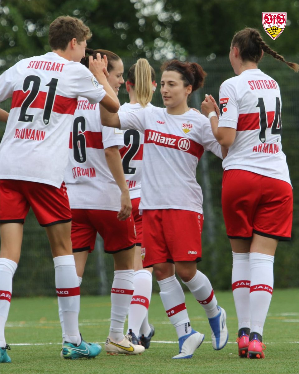 Sieg und Haken dran an wfv-Pokalrunde 2️⃣✅ Unsere #VfBFrauen gewinnen mit 4:0 gegen den TSV Deizisau. Stark, Mädels! 💪🏼🔥
#VfB-Tore:
⚽⚽Kira Artmann (6', 49')
⚽Anja Selensky (15')
⚽Teresa Böpple (67')

#wfvPokal | #TSVDVfB 0:4⏹️