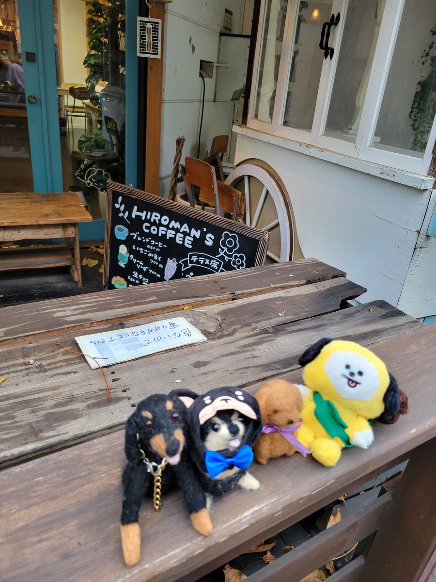 hi9to11mi's tweet photo. HIROMAN'S COFFEEも行って来ました‼️ジミンちゃんも飲んだ『ブルーベリーヨーグルト』ホイップいっぱいでヨーグルトブルーベリー好きなので美味しく頂きました🎵
１日お付き合いしてくれたMasaoちゃん
ワンちゃん達に会えて嬉しかった‼️また遊ぼー🤗
#HIROMAN'S COFFEE https://t.co/MGLZ8lScd2