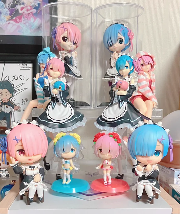 レムラムのフィギュア多すぎて置き場所に困ってる…一時的にケースの外に何個か避難させたんだけど……にしても場所が足らない…何個か手放そうかな…… 