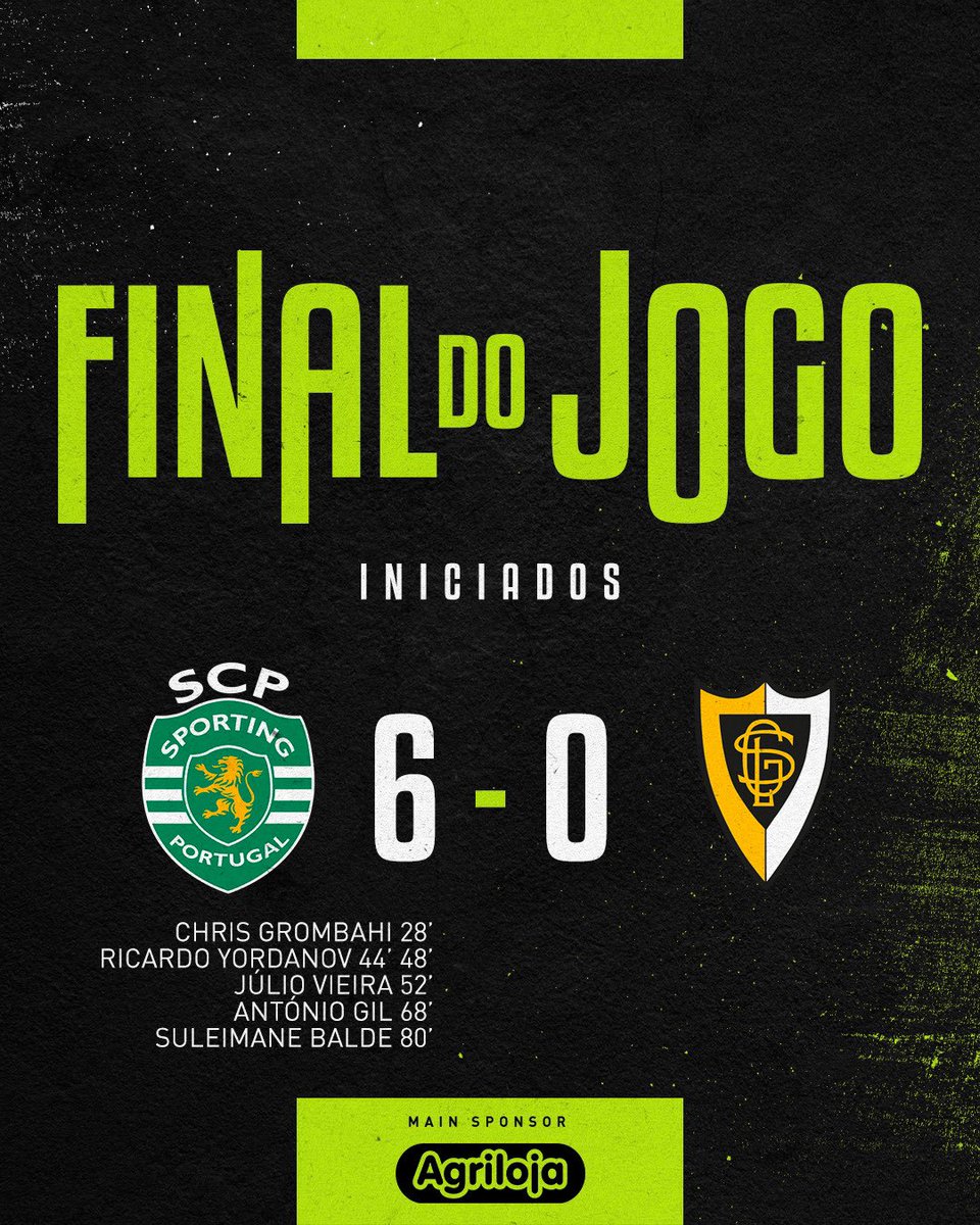 SportingCP's tweet photo. #IniciadosSCP | ⏹ FINAL DO JOGO:
Manhã vitoriosa para os #IniciadosSCP, na Academia Sporting 👏
#SCPGSL https://t.co/brUjE3JtlW