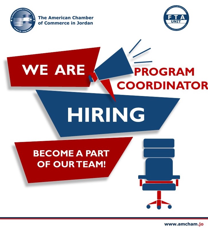 AmCham-Jordan is Now #hiring! 
#nowhiring #references #jobsearch #recruitment  #recruiting #employment #career #jobseekers  #resume #jobopportunity #applynow #jobseeker #staffing   #jobinterview #vacancy #jobalert #business #joinourteam #projectcoordinator #project #coordinator