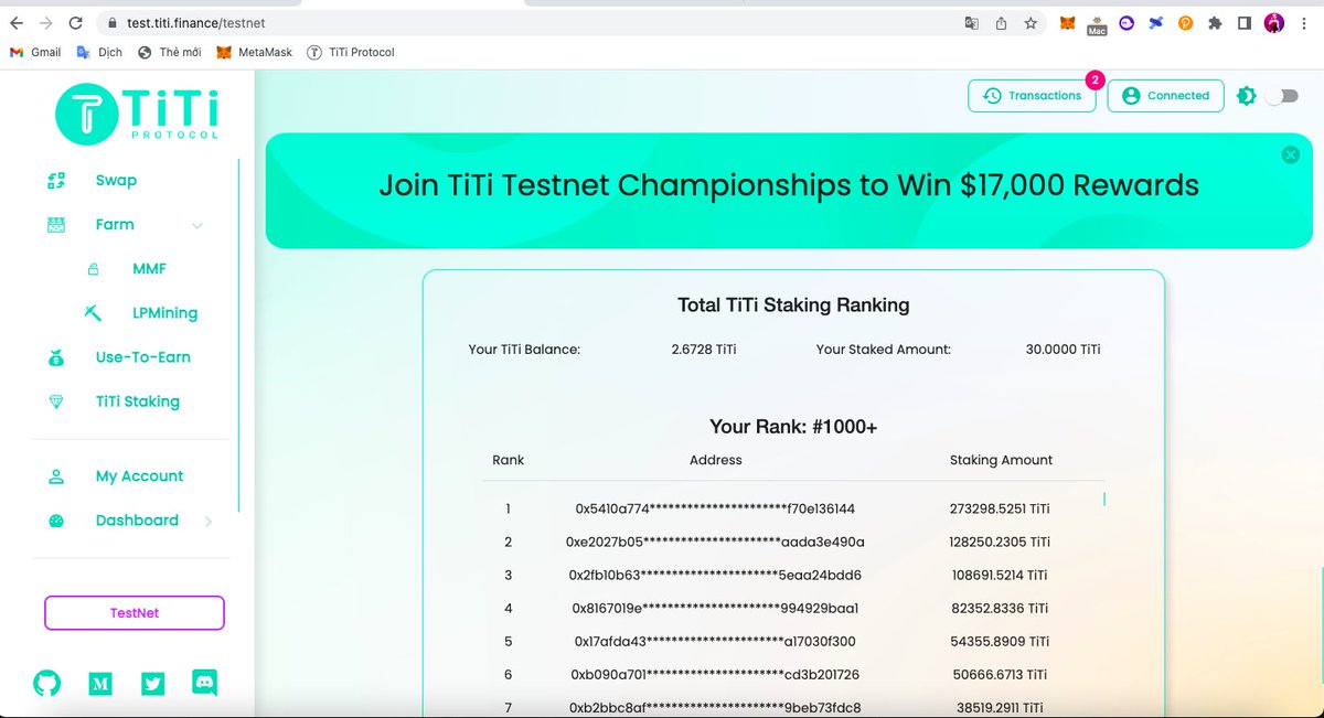 #TiTiProtocol #Testnet #TiTiTestnet 

0x694770413113166939bFa7E0875A0dDA7e72f1c3
<a href="/Lorrian17176230/">killermelanie.near</a>
<a href="/Brittan69142895/">erenyeagerr.near</a>
<a href="/Theo86229318/">kilty.near</a>
Guys, don't miss this opportunity, this project will be a great investment for you
