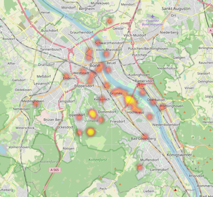 DomeGIS's tweet photo. #FOSS4G is a great synergy catalyst! I met the guys from @_birdiary_ who developed a smart biodiversity monitoring station. Just added the interactive 🐦Birdwatching layer to my social media dashboard demo 
 (https://t.co/tePV3dNLQ3) as possible hotspot indicator. #Bonn #gischat https://t.co/jpLeVm3GwX