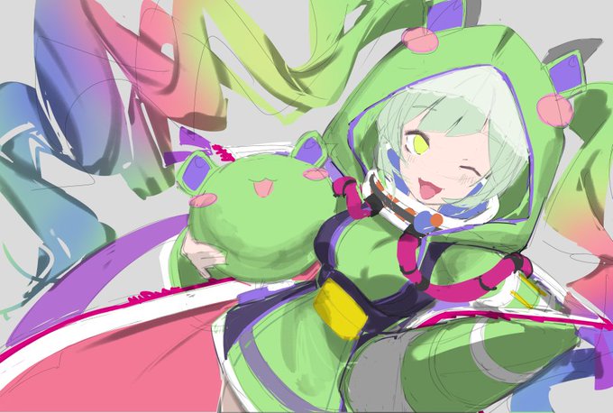 カラーラフと完成絵 