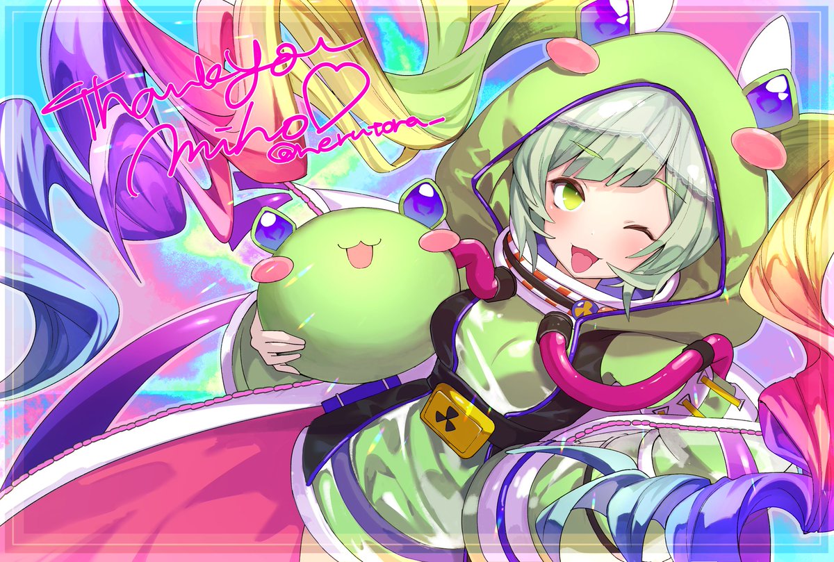 「カラーラフと完成絵 」|ねるとらのイラスト
