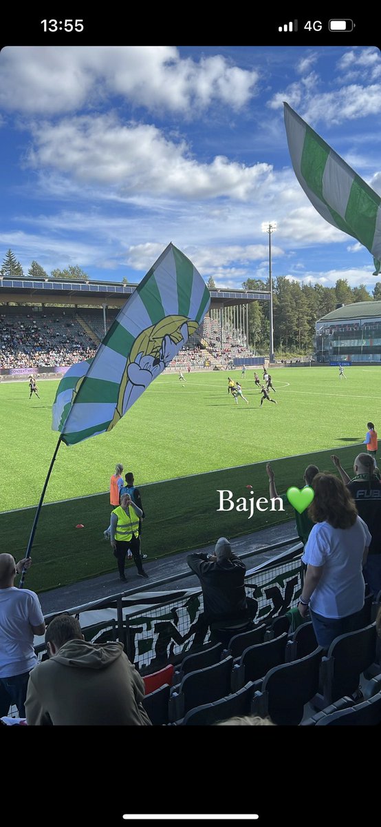 Ledning i halvtid och skön stämning #bajen