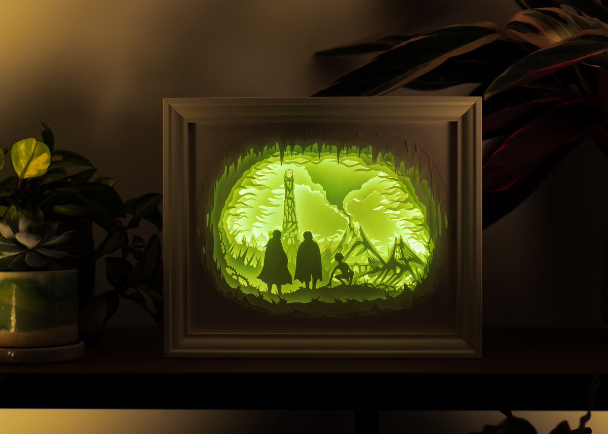 Light boxes I made in August #eddiemuson #gamdalf #mordor #rivendell
