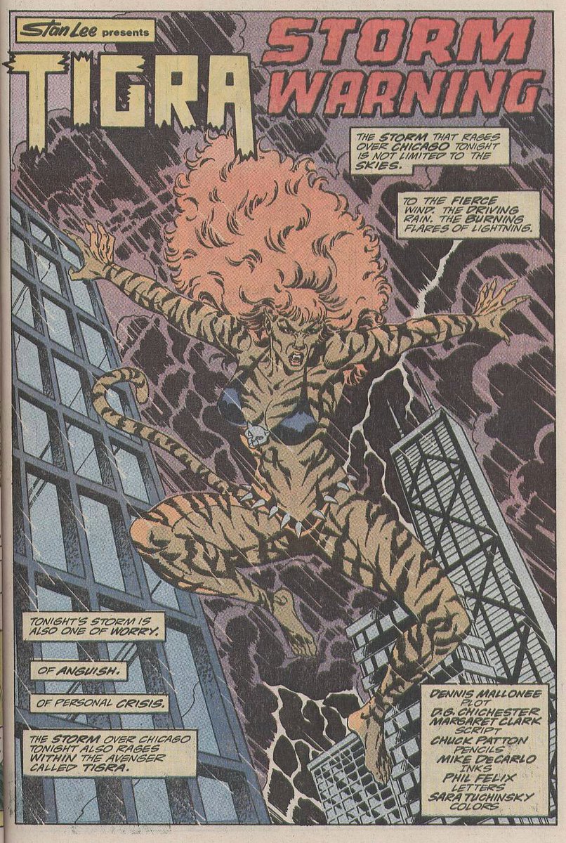 ChuckPatton9's tweet photo. Tigra. Pencils by me, inks by Mike DeCarlo. From Marvel Super-Heroes Summer- Special #2.
Happy Stepback Sunday
#Tigra #StepbackSunday https://t.co/TQuSifq0E1