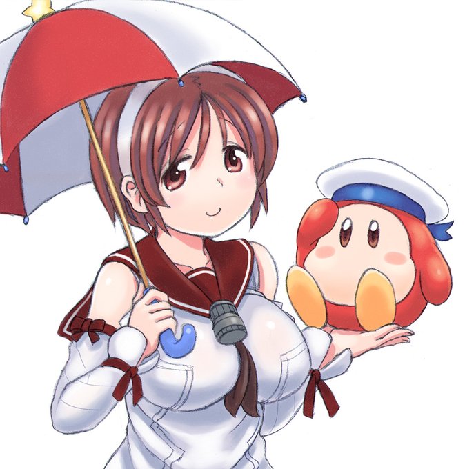 #自分の好きなキャラ一人の画像を四枚貼る
最近めっきり描いてない気がするけど弊鎮の終身名誉秘書艦なのは不変なんです!!本当なんです!!!信じて下さい!!!!😭😭😭 