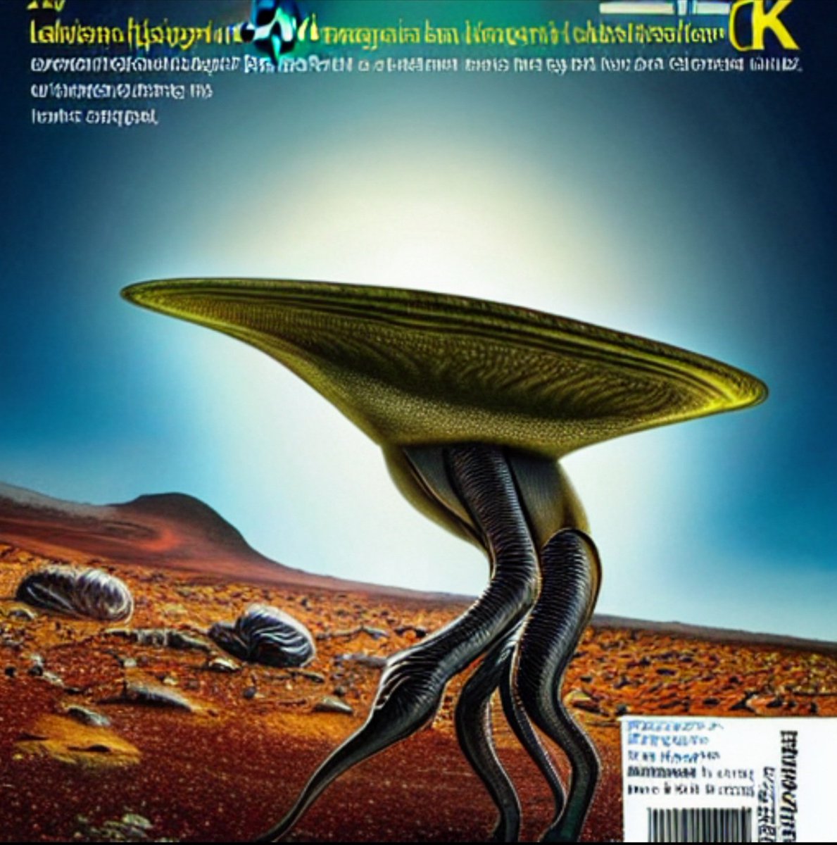 succar_johnny's tweet photo. @bakztfuture Discovered aliens on a magazine cover in the year 2080 on National Geography imagined by stable diffusion #stablediffusion #Artificial_Intelligence 

First image: Alien antenna head photosynthesis from light. :) https://t.co/XicpmG4Gq3