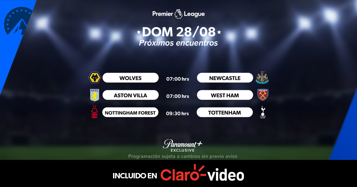 ClaroVideoCENAM's tweet photo. Domingo del mejor fútbol con la Jornada 4 de #LaPremierEnParamount, incluido en #ClaroVideo.💻⚽

Míralo aquí 👉 https://t.co/wT4OnfLiH4 👈🖱 https://t.co/Arf18J1dcZ