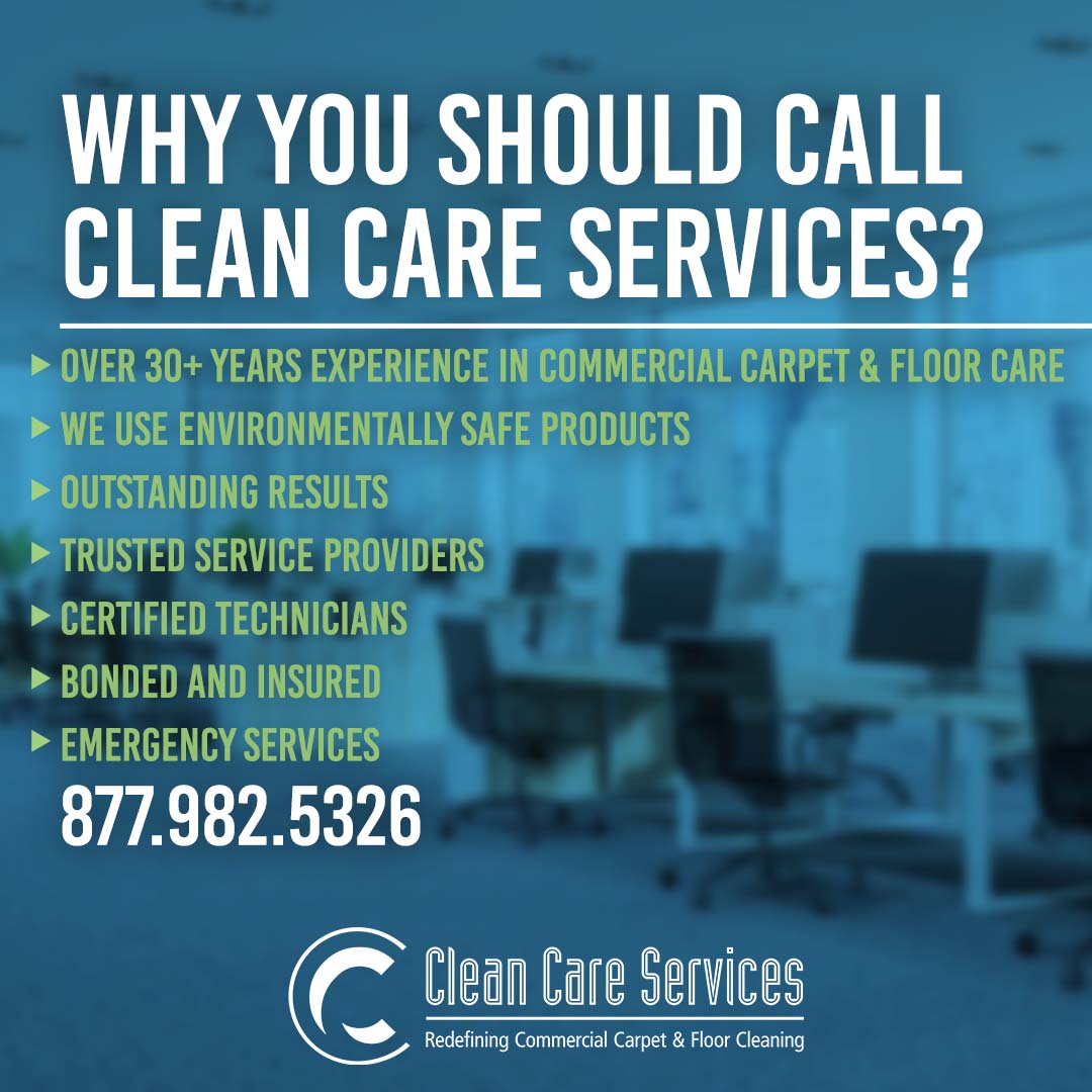 cleancaresrvcs's tweet image. We are a certified Commercial Carpet and Flooring Cleaners in the East/Mid/West Coast!We&apos;re doing our part to keep our planet green!🌎  Your satisfaction is our guarantee. Contact uss today for a no obligation price quote today at 213-252-8500. 🌱
-
bit.ly/3ejoan7