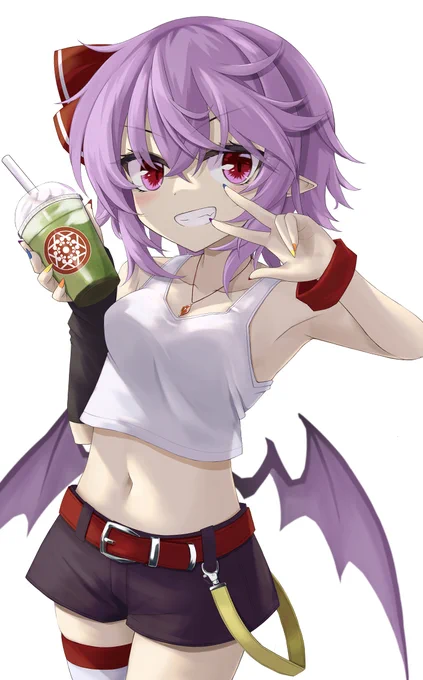 ショーパンタンクトップでレミリアちゃん! #東方 #レミリア #レミリア・スカーレット #東方Project  