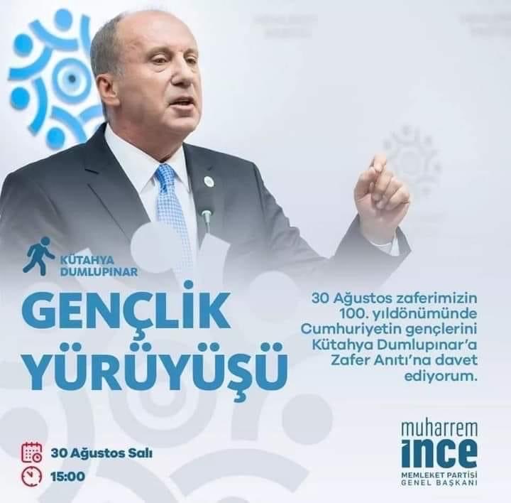 cuneytoguzizmir's tweet photo. Cumhuriyetçi Türk Gençliği Atatürk'ün İzinde!

Milletimizin şanlı zaferinin 100. yıl dönümünde, 30 Ağustos'ta gençlerimizle birlikte Zafer Anıtı'na yürüyoruz 🇹🇷⁦@vekilince⁩ ⁦@MemleketimParti⁩ ⁦@Memleketizmiril⁩ https://t.co/w9J3CxRnSv