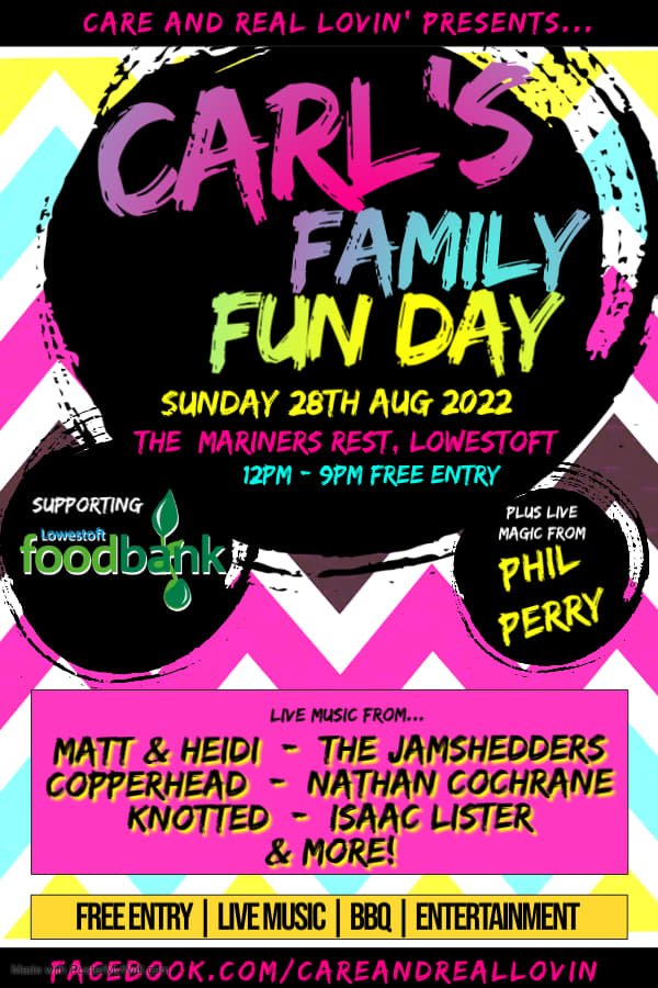 Playing at Carl’s family fun day in Lowestoft. Great Event and great cause! #music #lowestoft #charity #knotted