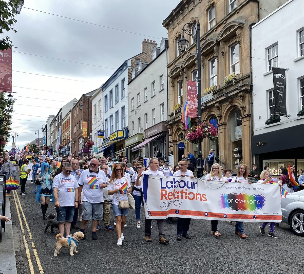 ClaireAWebb1's tweet photo. Our first @LRA_NIreland corporate participation at #FoylePride22. Thank you for having us @FoylePrideFest - such a happy and inclusive day! π³οΈβππ³οΈββ§οΈ https://t.co/qd9pazniq9