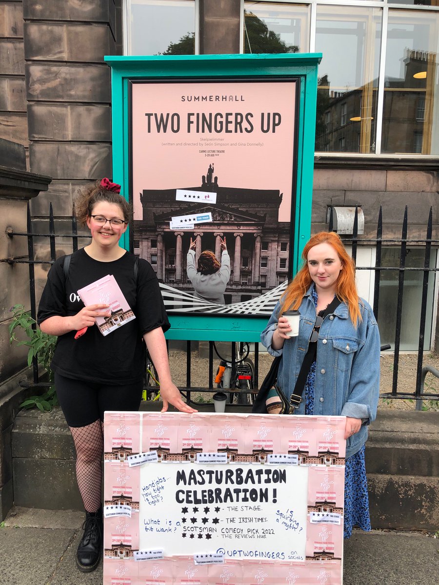 Today’s the day. Our last show of <a href="/uptwofingers/">TWO FINGERS UP</a> at <a href="/edfringe/">Edinburgh Festival Fringe</a> 😭 What a ride it’s been - my wee heart is just so full.
