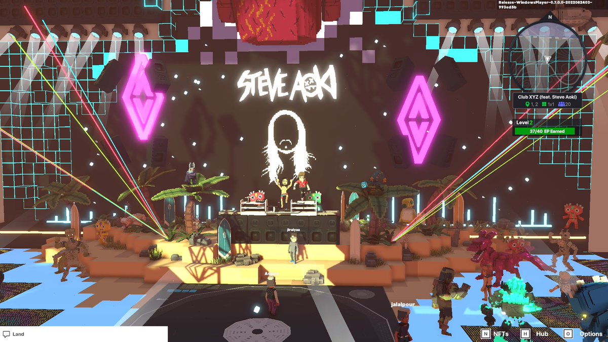 MiswarAlan's tweet photo. @TheSandboxGame @steveaoki I just participated in the #SandboxAlphaS3Giveaway for a chance to win 500 SAND! On stage with Steve Aoki, check out my screenshot below!
👇 https://t.co/tAqtnK05qF