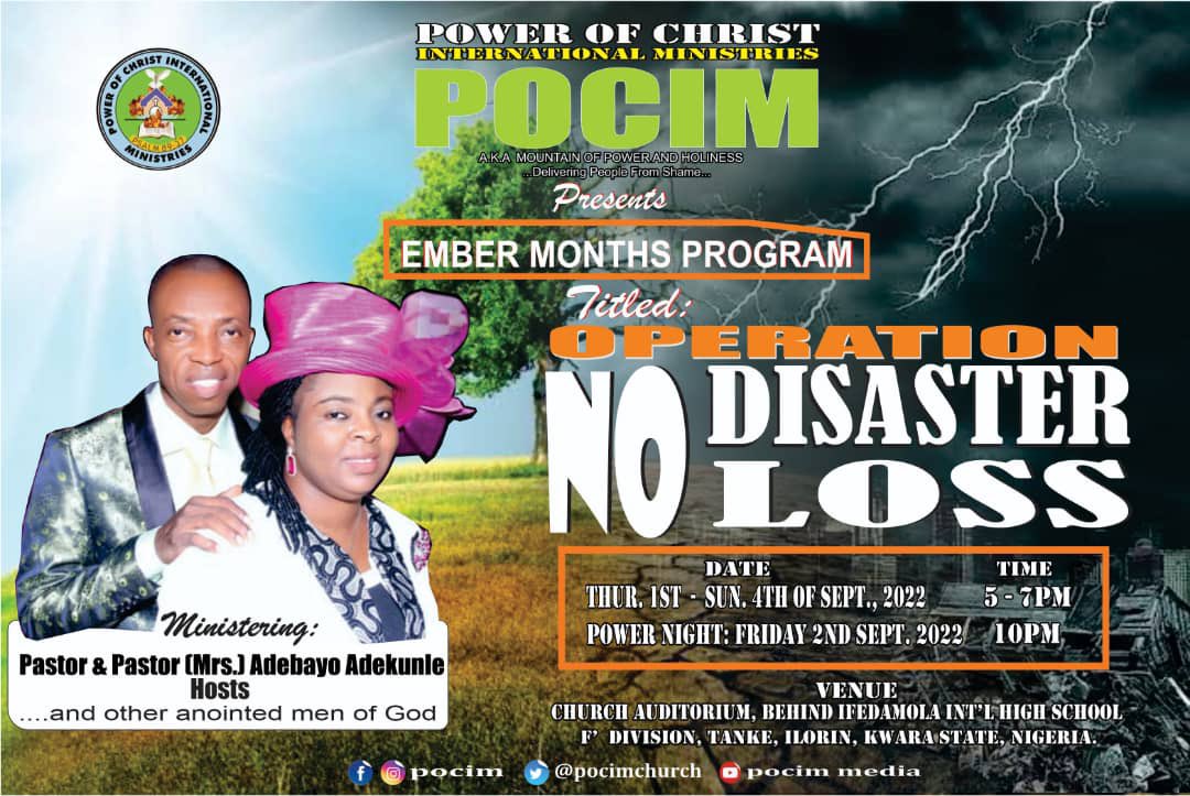POCIMCHURCH's tweet photo. #Pocim
#EmberMonthsProgram
#OperationNoDisasterNoLoss
#PastorAdebayoAdekunle
#pastorelizabethadekunle https://t.co/ChnloPuOy6