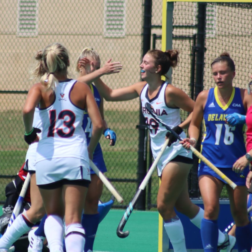 WAHOOOOOWA!!! Daniela Mendez-Trendler with her first career goal!!! She scores a second-chance goal to tie the game. Virginia 1, Delaware 1 6:29 2nd Quarter #GoHoos