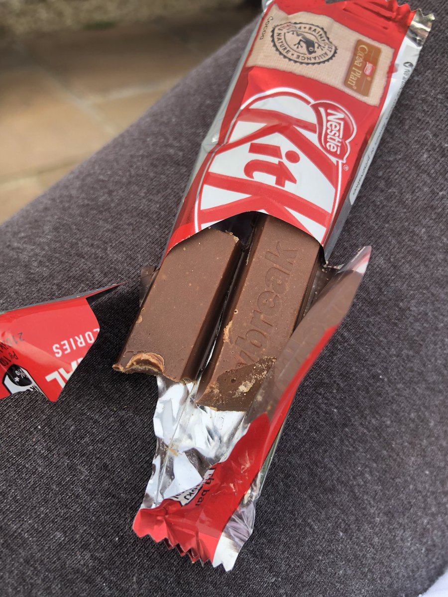 Hey <a href="/Nestle/">Nestlé</a> my teeth got a shock when I bit into a KitKat with no wafer 😳