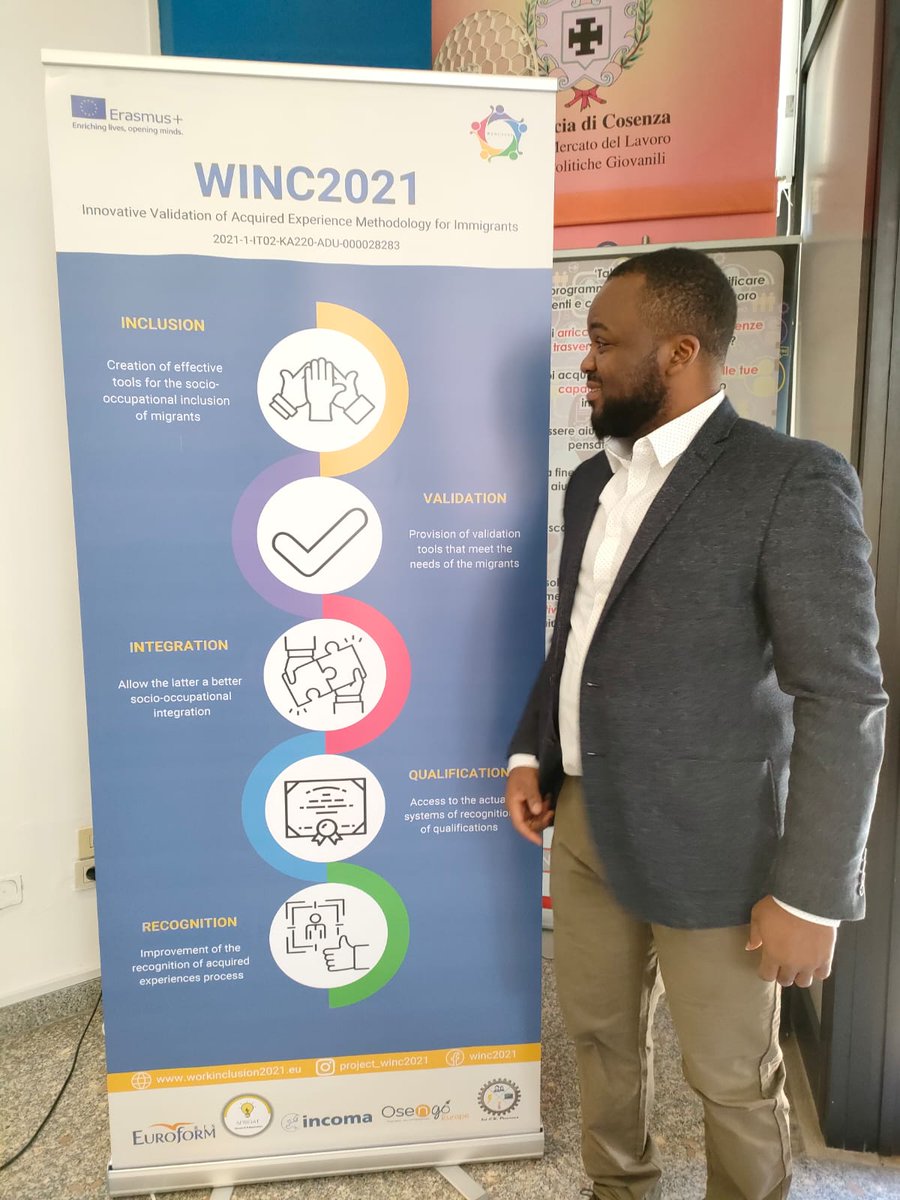 Afridat1's tweet photo. Erasmus+ WINC2021 project aimed at implementing a migrant-friendly system of VAE! #Kickoff Meeting https://t.co/IqzIIRNZzl