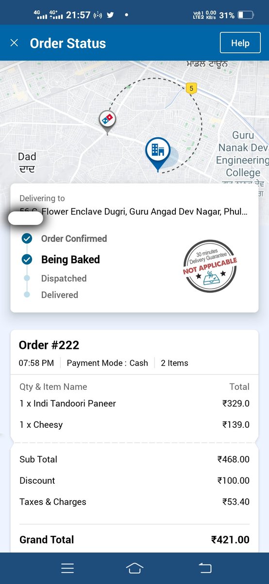 jsinghk1's tweet image. Hello @dominos_india why take orders if you can&apos;t handle them. I ordered at 8pm and till 10pm it was being baked. Then suddenly my order was cancelled without any reason provided.