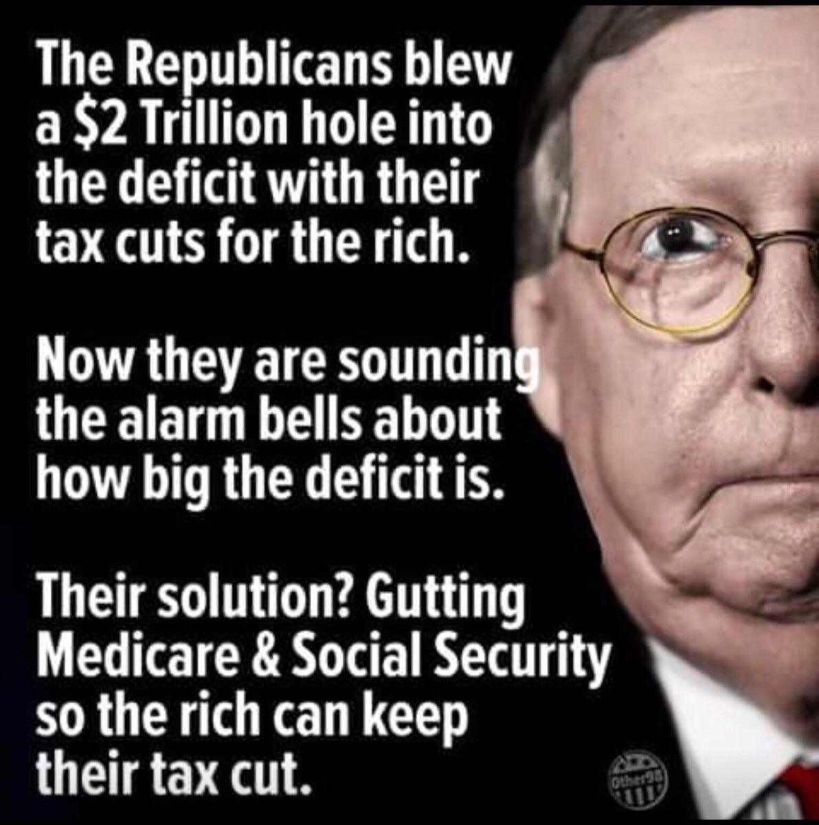 TonyHussein4's tweet photo. MAGAs, this is #1776RM - Trump's Republican Fascists blew a $2 Trillion hole into the deficit with their tax cuts for the top 1% and wealthiest corporations. Trump failed to build his wall, and Mexico never paid a cent! https://t.co/QSMcwNrKKe