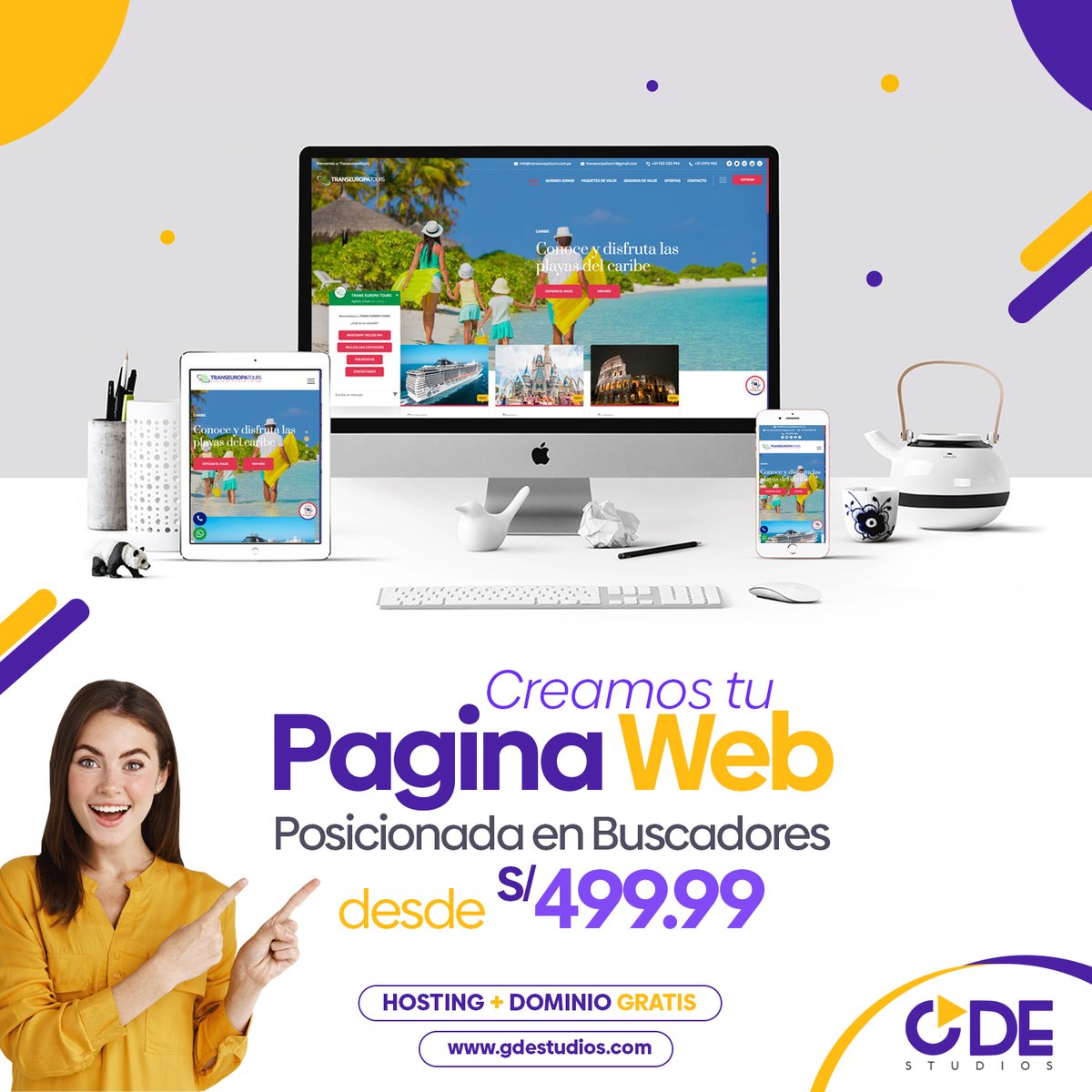 GDEstudios's tweet photo. ๐ฃ Creamos tu ๐ฃ๐ฎฬ๐ด๐ถ๐ป๐ฎ ๐ช๐ฒ๐ฏ posicionada en buscadores ๐กNosotros lo hacemos por tรญ. "Hosting y Dominio ๐๐ฅ๐๐ง๐๐ฆ" desde S/499.99.
.
๐ฏ 941 970 632 | 990 476 764
๐ https://t.co/bb09yUWV6r
https://t.co/3RgcnVn0Qf
#WebResponsive #WebAdaptable #HTML5 #SEO #PaginaWeb https://t.co/axZzWHPahE
