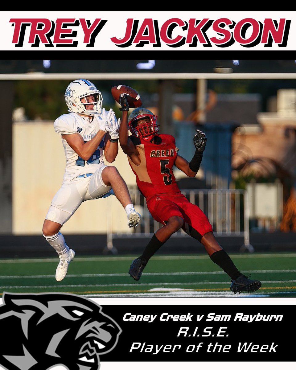Week 1️⃣ R.I.S.E. Award goes to Trey Jackson‼️ Showed great leadership on Friday‼️ #RISE